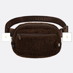 Like new Lole Jamie teddy edition belt bag